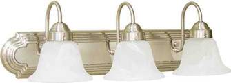 Marti/ Minster/ Bernice/ Hammond Three Light Bath Room Light in Brushed Nickel (223|V1343-33)