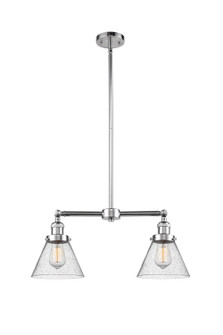 Franklin Restoration Two Light Island Pendant in Polished Chrome (405|209-PC-G44)