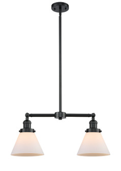 Franklin Restoration Two Light Island Pendant in Oil Rubbed Bronze (405|209-OB-G41)