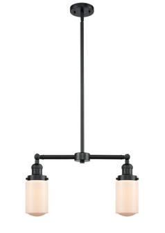 Franklin Restoration Two Light Island Pendant in Oil Rubbed Bronze (405|209-OB-G311)