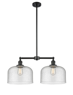 Franklin Restoration LED Island Pendant in Matte Black (405|209-BK-G74-L-LED)