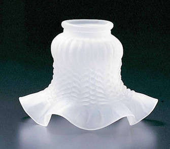 Glass Shade Glass Shade in White Frost Tulip (223|GS-28)