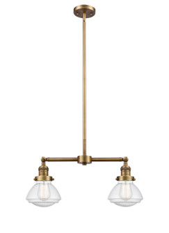 Franklin Restoration LED Island Pendant in Brushed Brass (405|209-BB-G324-LED)