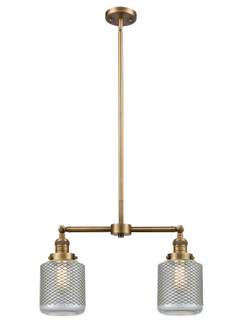 Franklin Restoration LED Island Pendant in Brushed Brass (405|209-BB-G262-LED)