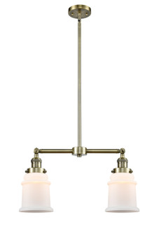 Franklin Restoration LED Island Pendant in Antique Brass (405|209-AB-G181-LED)