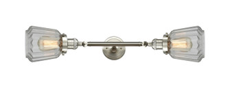 Franklin Restoration Two Light Bath Vanity in Brushed Satin Nickel (405|208L-SN-G142)