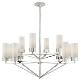 Marais 12 Light Chandelier in Polished Nickel (268|TOB 5303PN-WG)