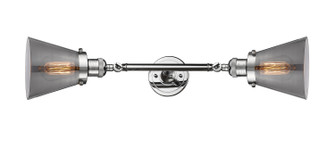 Franklin Restoration Two Light Bath Vanity in Polished Chrome (405|208L-PC-G63)