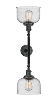 Franklin Restoration Two Light Bath Vanity in Matte Black (405|208L-BK-G74)