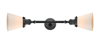 Franklin Restoration LED Bath Vanity in Matte Black (405|208L-BK-G61-LED)