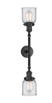 Franklin Restoration Two Light Bath Vanity in Matte Black (405|208L-BK-G52)