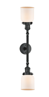 Franklin Restoration Two Light Bath Vanity in Matte Black (405|208L-BK-G51)