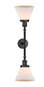 Franklin Restoration LED Bath Vanity in Matte Black (405|208L-BK-G41-LED)
