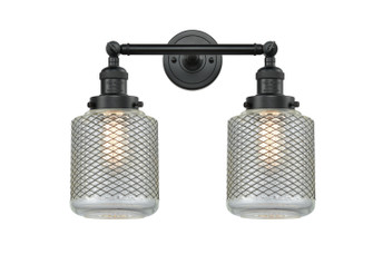 Franklin Restoration LED Bath Vanity in Matte Black (405|208L-BK-G262-LED)