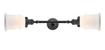 Franklin Restoration Two Light Bath Vanity in Matte Black (405|208L-BK-G181)