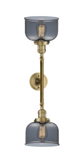 Franklin Restoration Two Light Bath Vanity in Brushed Brass (405|208L-BB-G73)