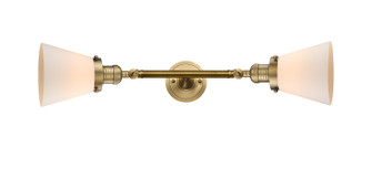 Franklin Restoration Two Light Bath Vanity in Brushed Brass (405|208L-BB-G61)