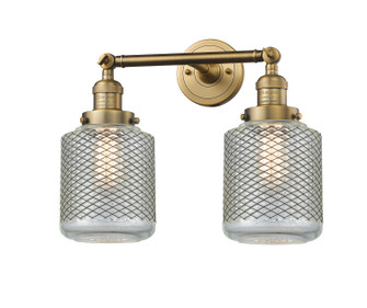 Franklin Restoration Two Light Bath Vanity in Brushed Brass (405|208L-BB-G262)