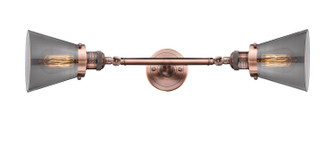 Franklin Restoration LED Bath Vanity in Antique Copper (405|208L-AC-G63-LED)