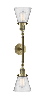 Franklin Restoration LED Bath Vanity in Antique Brass (405|208L-AB-G64-LED)