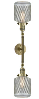 Franklin Restoration Two Light Bath Vanity in Antique Brass (405|208L-AB-G262)