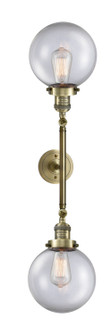 Franklin Restoration LED Bath Vanity in Antique Brass (405|208L-AB-G202-8-LED)