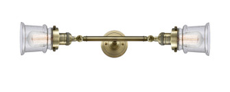 Franklin Restoration Two Light Bath Vanity in Antique Brass (405|208L-AB-G184S)