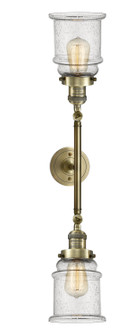 Franklin Restoration Two Light Bath Vanity in Antique Brass (405|208L-AB-G184)