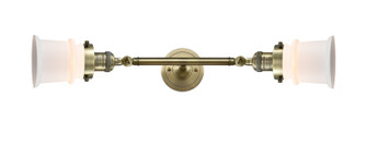 Franklin Restoration Two Light Bath Vanity in Antique Brass (405|208L-AB-G181S)