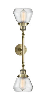 Franklin Restoration Two Light Bath Vanity in Antique Brass (405|208L-AB-G172)
