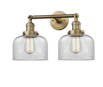 Franklin Restoration Two Light Bath Vanity in Brushed Brass (405|208-BB-G72)