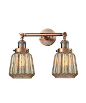 Franklin Restoration Two Light Bath Vanity in Antique Copper (405|208-AC-G146)