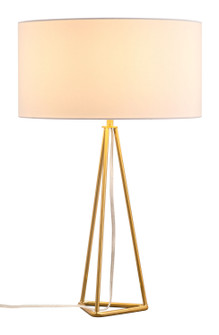 Sascha One Light Table Lamp in White, Brass (339|56131)