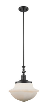 Franklin Restoration One Light Mini Pendant in Matte Black (405|206-BK-G541)