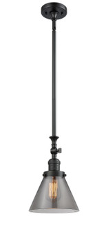 Franklin Restoration One Light Mini Pendant in Matte Black (405|206-BK-G43)