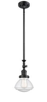 Franklin Restoration LED Mini Pendant in Matte Black (405|206-BK-G324-LED)