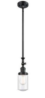 Franklin Restoration One Light Mini Pendant in Matte Black (405|206-BK-G314)