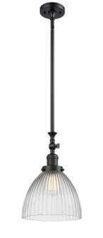 Franklin Restoration One Light Mini Pendant in Matte Black (405|206-BK-G222)