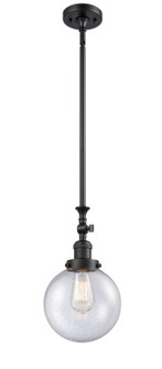 Franklin Restoration LED Mini Pendant in Matte Black (405|206-BK-G204-8-LED)
