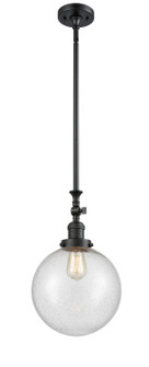Franklin Restoration LED Mini Pendant in Matte Black (405|206-BK-G204-10-LED)