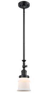 Franklin Restoration LED Mini Pendant in Matte Black (405|206-BK-G181S-LED)
