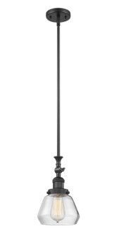 Franklin Restoration One Light Mini Pendant in Matte Black (405|206-BK-G172)