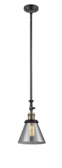 Franklin Restoration LED Mini Pendant in Black Antique Brass (405|206-BAB-G43-LED)