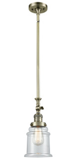 Franklin Restoration One Light Mini Pendant in Antique Brass (405|206-AB-G182)
