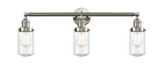 Franklin Restoration Three Light Bath Vanity in Brushed Satin Nickel (405|205-SN-G314)