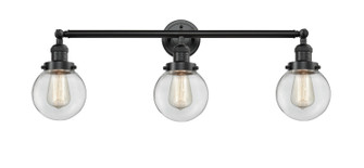 Franklin Restoration Three Light Bath Vanity in Oil Rubbed Bronze (405|205-OB-G202-6)