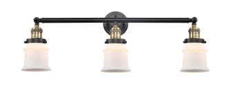Franklin Restoration Three Light Bath Vanity in Black Antique Brass (405|205-BAB-G181S)