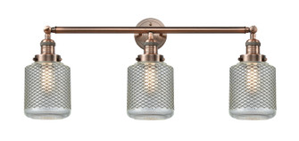 Franklin Restoration Three Light Bath Vanity in Antique Copper (405|205-AC-G262)