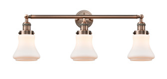 Franklin Restoration Three Light Bath Vanity in Antique Copper (405|205-AC-G191)