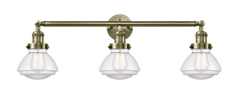 Franklin Restoration Three Light Bath Vanity in Antique Brass (405|205-AB-G322)